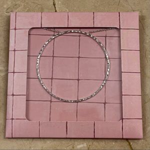 Stella + Dot Essential Hammered Hoop Pendant NIB